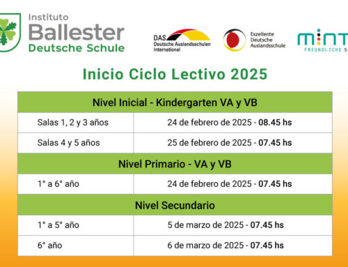 Inicio del ciclo lectivo 2025